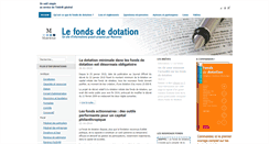 Desktop Screenshot of fonds-dotation.fr